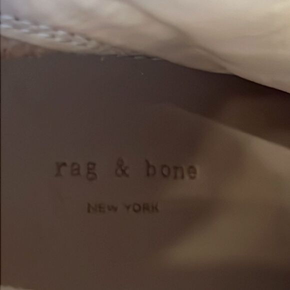 Rag & Bone Newbury Light Tan Canvas/Leather Ankle Boots Size 6.5 - Picture 15 of 16